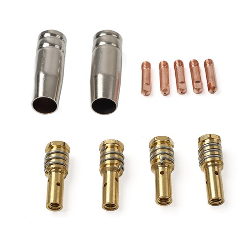 11pcs Contact Tip Kit fit 3 IN 1 MIG 120AMP 220V Gasless Flux-Core Welder - Foto 5 di 10
