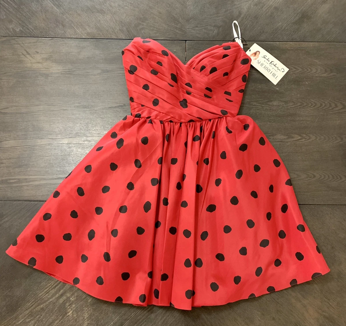 Sherri hill red store cocktail dress