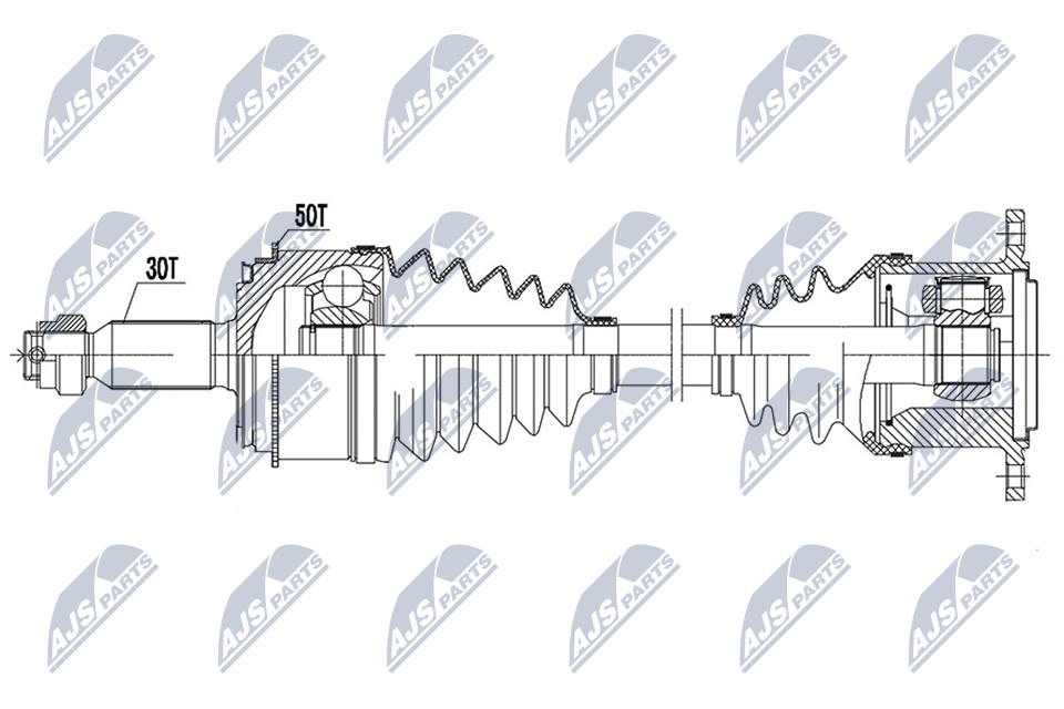 N.T.Y. NPW-MS-081.NTY Drive Shaft for MITSUBISHI - Image 8