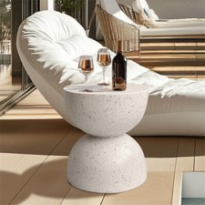 Modern Decorative Garden Stool Heavy Duty Patio Terrazzo Side Table Drink Table