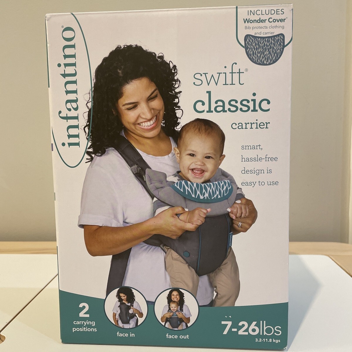 Infantino Swift Classic Carrier Carrying Positions 7-26 lbs New