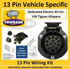 13 Pin Towbar Wiring Kit for VW Volkwagen Tiguan Allspace Specific Electric