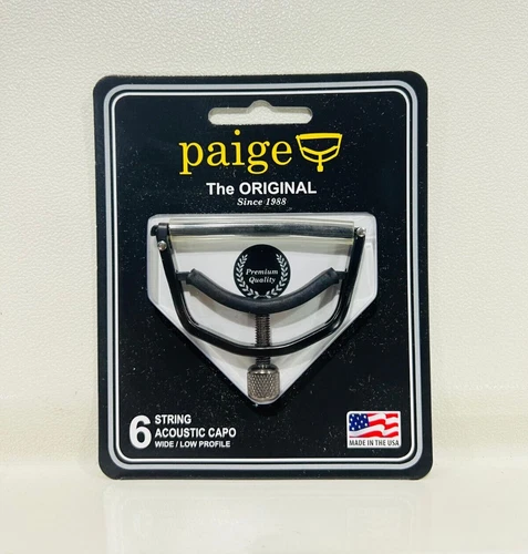 Paige guitar capo Original 6-String Acoustic Capo - Wide/Low Profile