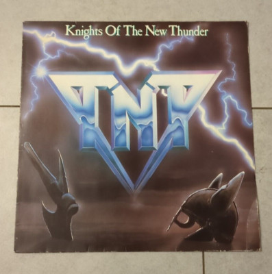 TNT  Knights Of The New Thunder  Vinyl LP Schallplatte 1984 EU OIS EX/EX