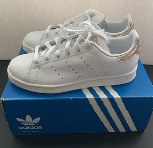 stan smith womens white rose gold