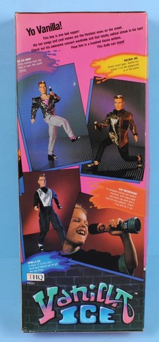 Vintage VANILLA ICE rapper vestito bambola THQ Toys 12” danni plastica mai aperti 1991 - Foto 2 di 6