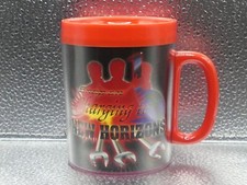 ThermoServ Snap-On Charging To New Horizons Red Plastic Mug Cup Made In U.S.A.
