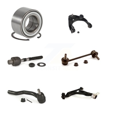 Front Right Bearing Lower Upper Control Arm Tie Rod & Link Kit (6Pc) For Mazda 6