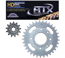 Honda NS125R-K chain & sprocket kit (1988-1989) h/duty GOLD chain upgrade