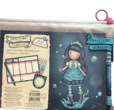 A5 Santoro Gorjuss ~ Gehen auf Wasser Planer ~ Stift, Haftnotizen & Stickerbogen