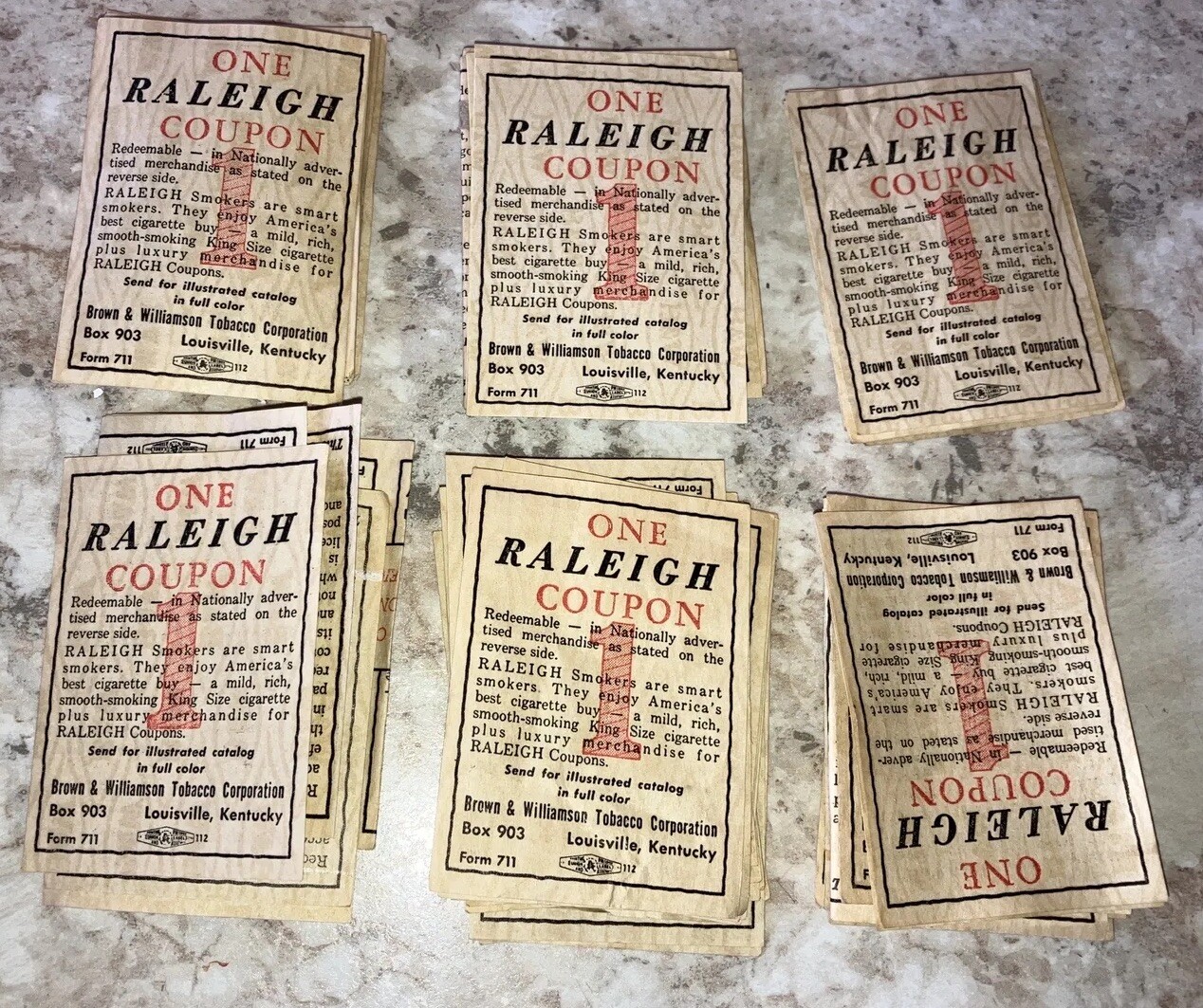 RALEIGH CIGARETTE COUPONS Vintage Lot of 55 eBay