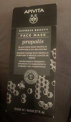 Apivita Express Beauty Face Mask W Propolis Purifying 6) 2x8 New No Box