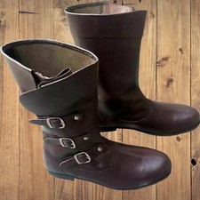 Medieval Leather Boots  Renaissance Fair Costume Footwear