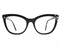 LACOSTE L2884 001 BLACK-WHITE MARBLE BUG EYE FULL RIM EYEGLASSES FRAME 57-20-145