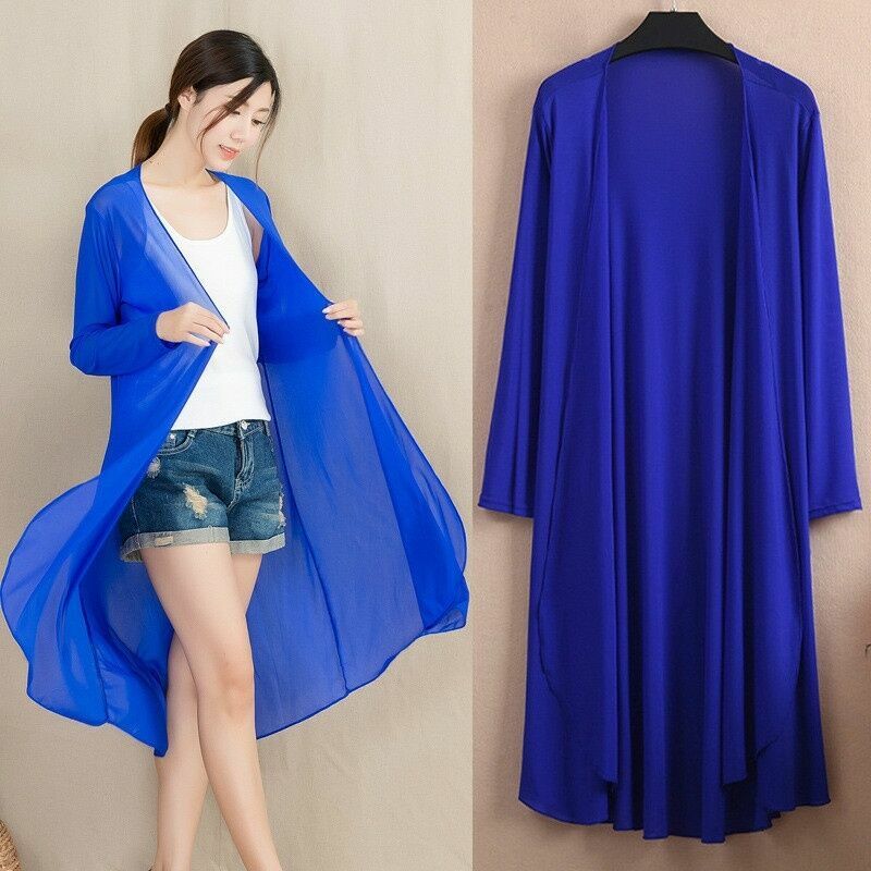 Lady Sheer Mesh Kimono Cardigan See 