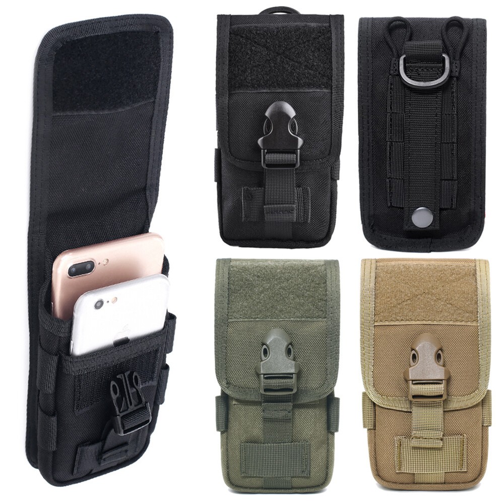 Tactical Molle Waist Pack for Men Double Layer Phone Belt Bag