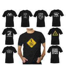 Black Funny Mens T-Shirts joke birthday novelty t shirts tee shirt Father adult