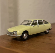 Diecast Norev Citroen GS Yellow 1970 1/64 3 Inches Citroen New Without Box