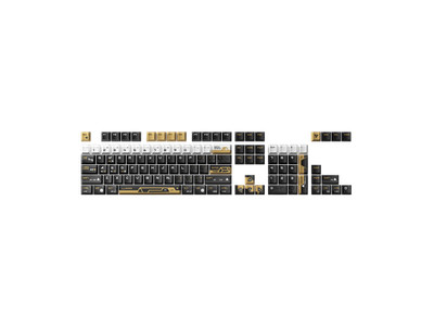 KEYTOK Five-Side Dye-Sub PBT Keycaps Set 115 Keys, Cherry Profile Minimalist Key
