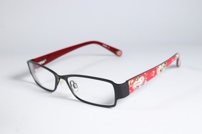 Cath Kidston Brille Mod. 09 Damen Brille schwarz Vollrand Metall Brillengestell 52 mm