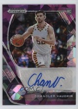 2021-22 Panini Prizm Draft Picks Purple Ice 53/99 Chandler Vaudrin Auto 16ze