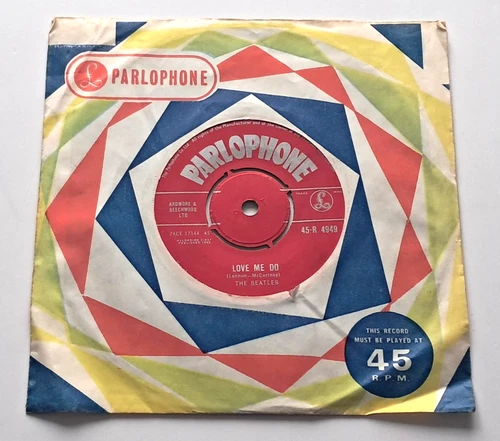 The Beatles - Love Me Do UK 1962 Parlophone 7" PT Tax Code & No 'Made In GB'