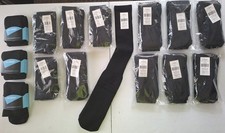New Black, Knee High Athletic Socks - Various Sizes, From Youth L to Adult L