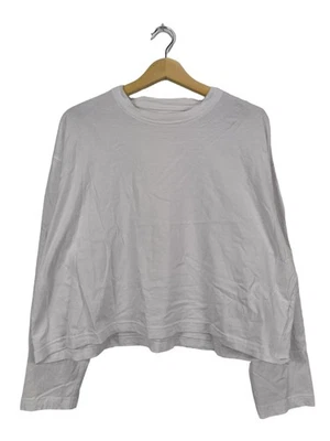 PULL & BEAR Top à manches longues Dames Haut T EU 40 blanc style décontracté - Photo 1/4