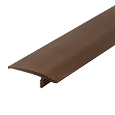 Outwater Plastic T-molding 1-1/2 Inch Milk Chocolate Brown Flexible Polyethylene