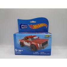 Hot Wheels Mega Construx '83 Chevy Silverado 89 Pieces Red & White Truck