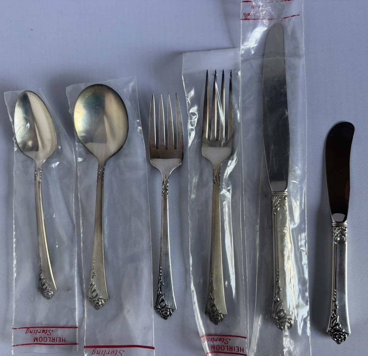 Damask Rose Antique US Sterling Silver Flatware-Sets for sale | eBay