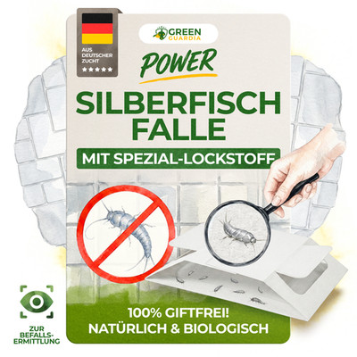 3 bis 15x Fallen - Green Guardia Silberfische Falle, Silberfische bekämpfen
