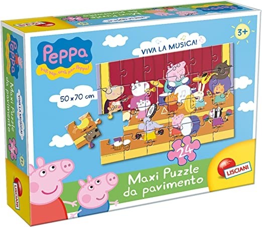 Puzzle 24 Pezzi Peppa Pig Maxi Da Pavimento , Viva La Musica - Lisciani Giochi