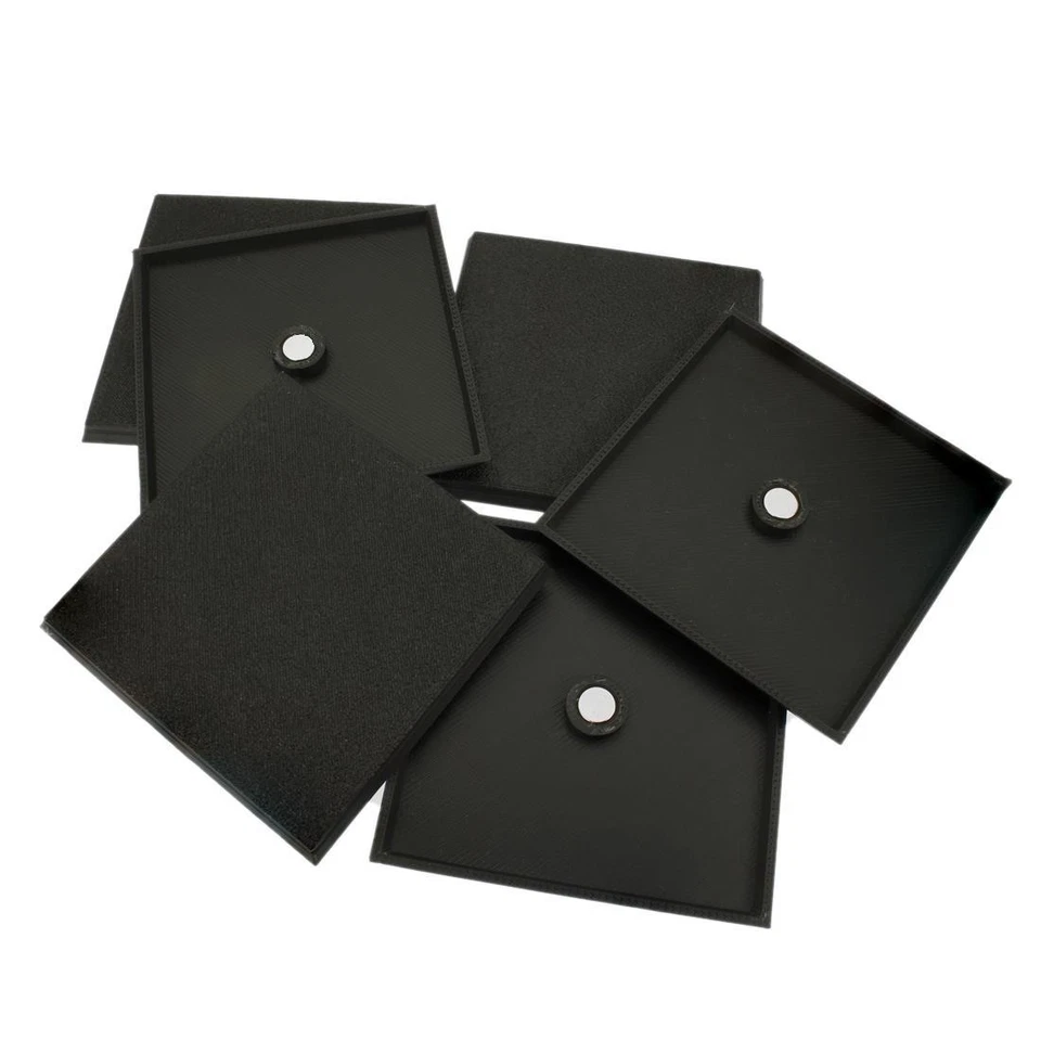 MAKE IT PAINT IT 50mm Square Wargaming Plastic Model Bases + Magnet for Miniature Games