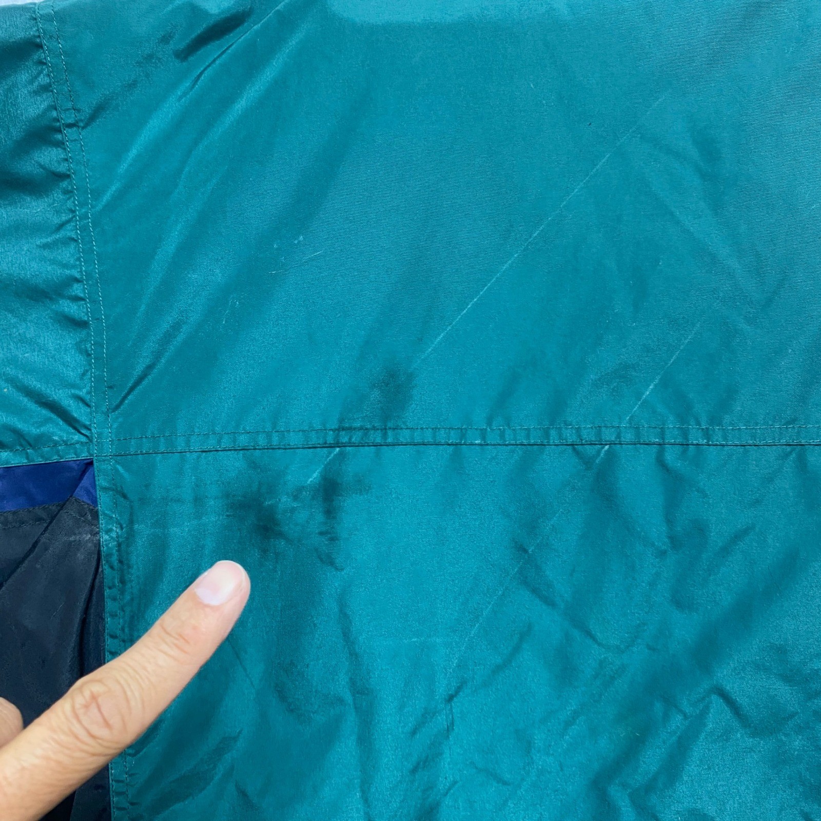 Vintage Columbia Sportswear Rain Jacket Mens XL Green Navy Gorpcore 90s Hooded thumbnail 15