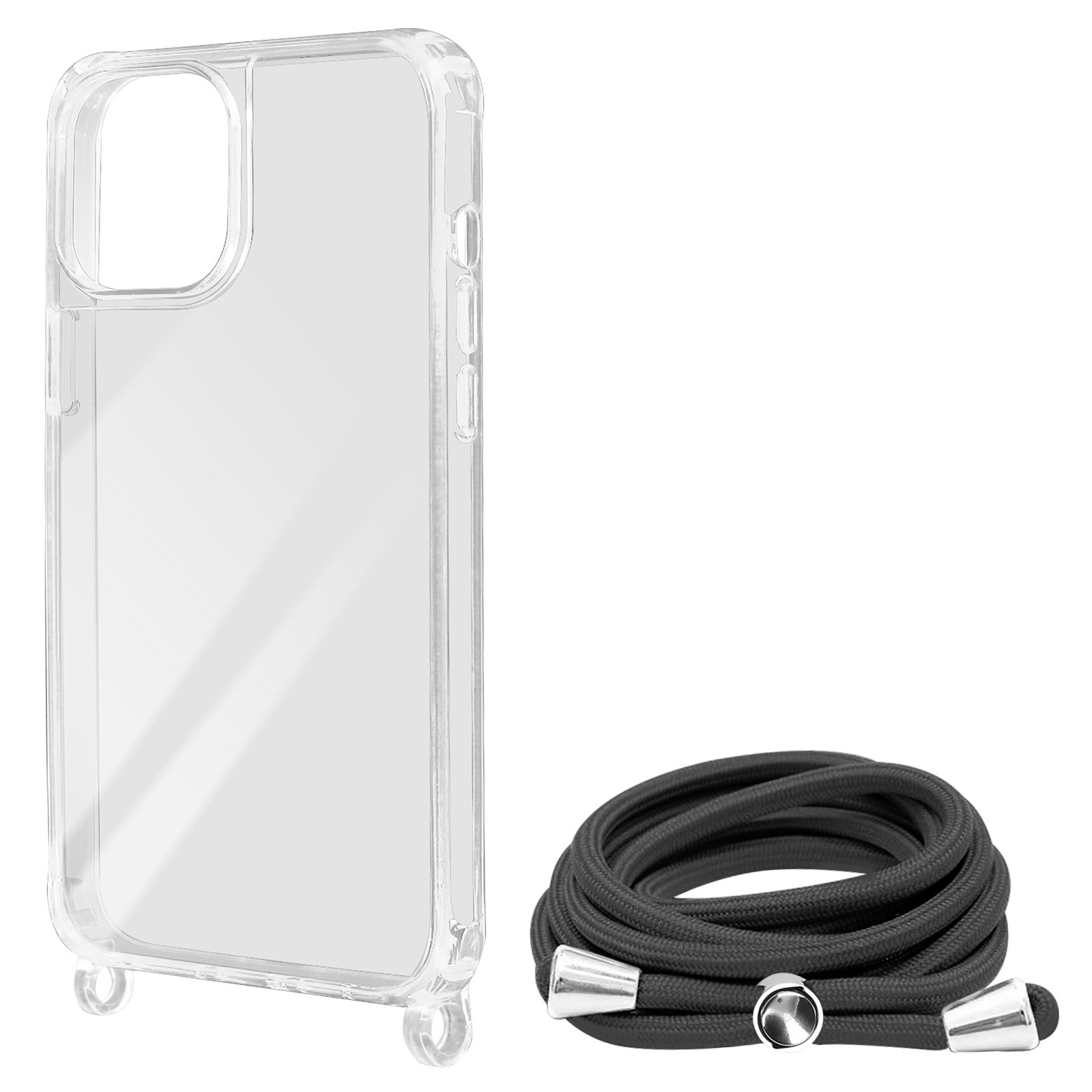 Coque rigide iPhone 12 Pro Max antichoc avec cordon réglable amovible - 2