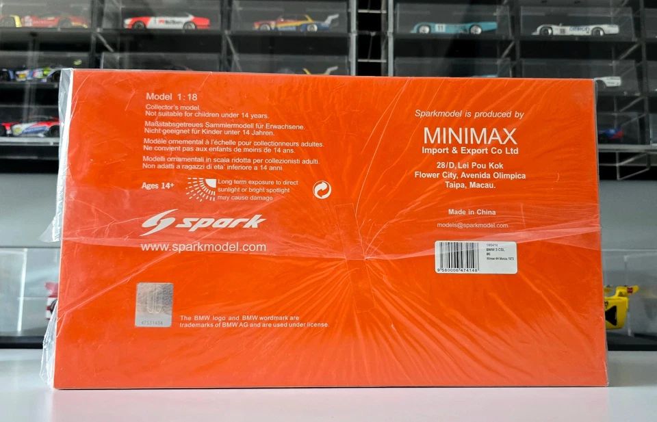 1/18 Spark 18S414 BMW 3.0 CSL Winner 4h Monza 1973 Lauda - Muir - Immagine 3 di 3