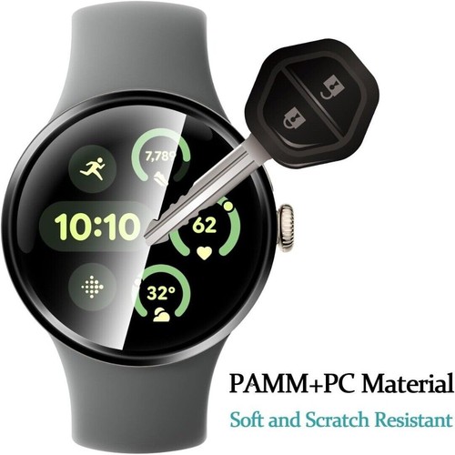 For Google Pixel Watch 1 , 2 , 3 Full Cover Screen Protector 41mm , 45mm TPU 3D - Picture 11 of 14