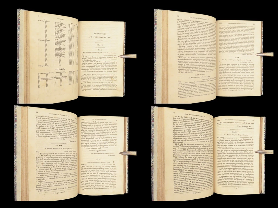 Despatches of Marquess Wellesley | 1838 – Spain, Supreme Junta | Fine Binding - Image 2 of 4