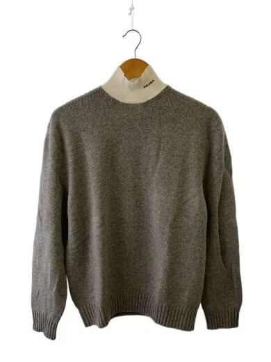 PRADA/Cashmere Blend/Size 42/Wool/GRY/Solid/P26472