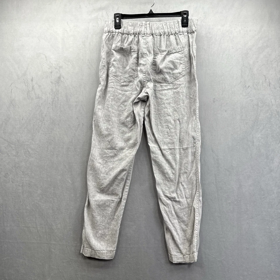 Pantalones Lou & Gris Gris 100% Lino Pierna Recta Talla Pequeña Botón Mosca Pierna Cónica Foto 4 de 4