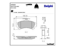 Bremsbelagsatz Vorne Trw-System für Mitsubishi Colt CZC VI Cabriolet RG 04-12