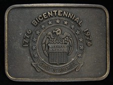NI11136 VINTAGE 1970s  BICENTENNIAL 1776-1976 SPIRIT OF AMERICA  BELT BUCKLE