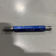 Vermont Gage 301134010 Taperlock Thread Plug Gage, 3/8"-24 Size