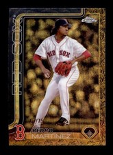 PEDRO MARTINEZ 2025 TOPPS CHROME GILDED #57 GOLD WAVE REFRACTOR #67/75 BG1219