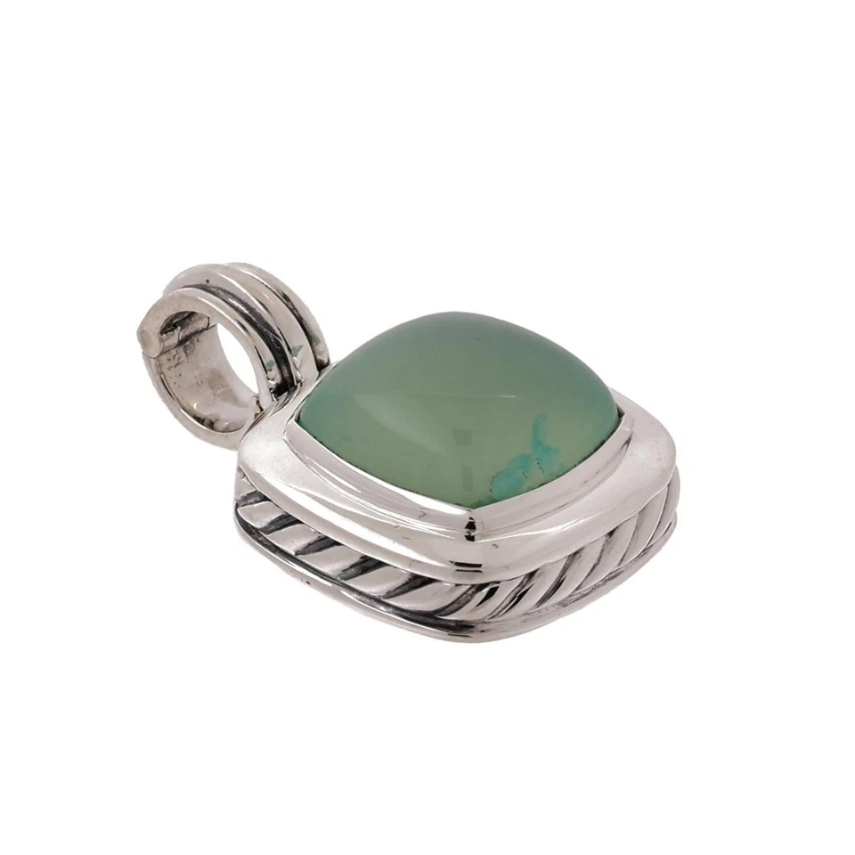 David Yurman Calcedonia Albión Colgante Potenciador Plata de Ley 1.15" Foto 3 de 4