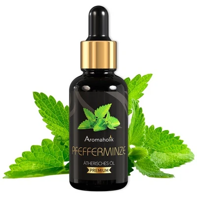 AROMAHOLIK Pfefferminzöl BIO 100% naturrein – Ätherische Öle, Peppermint Essential Oils