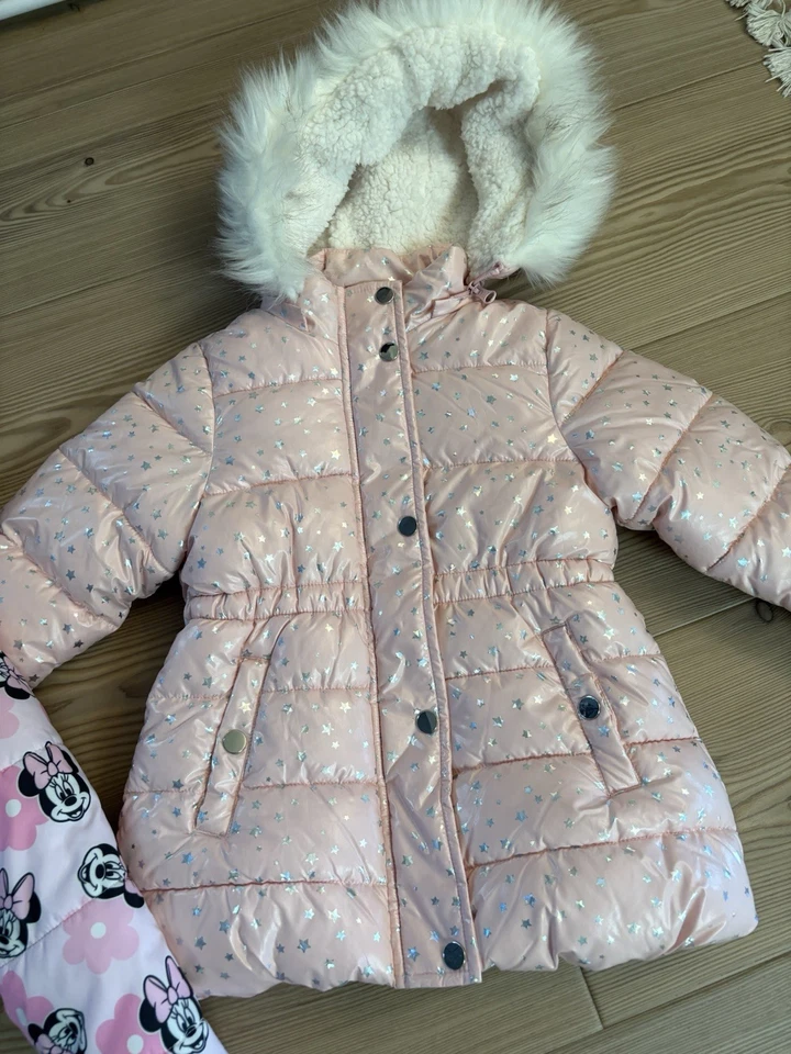 Chaqueta Abrigo Niñas Paquete De 2 Talla 4/5t Rosa Limpio Sin Manchas Usado en Excelente Condición Foto 2 de 4