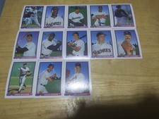 San Diego Padres Team Sets All Brands 1986-2013