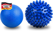 Massagebälle Set Faszienball Noppenball für Muskelentspannung Rücken Beine 2 Stü